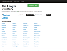 Tablet Screenshot of lawyer-directory.net